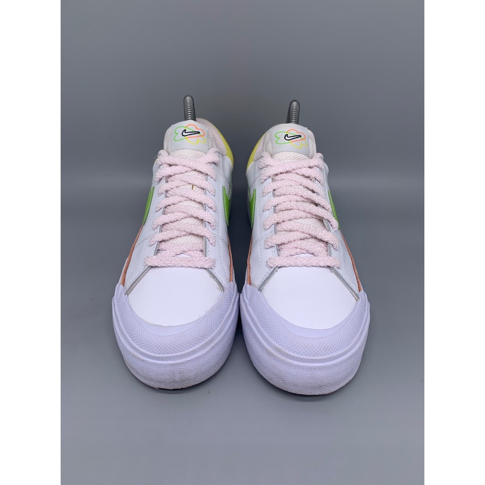 Nike Court Legacy Lift White Green Pink Shoes FD0872-100 Womens Sz 7.5 - Picture 2 of 10